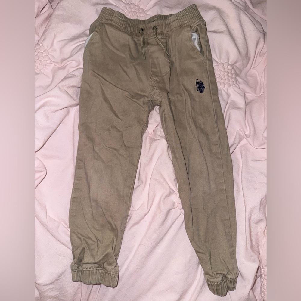 U.S. Polo Assn. Kids Tan Joggers